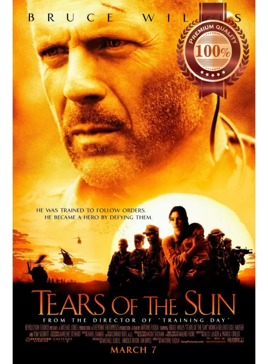 TEARS OF THE SUN BRUCE WILLIS MOVIE 2003 ORIGINAL PHOTO PRINT PREMIUM POSTER TEARS OF THE SUN BRUCE WILLIS MOVIE 2003 ORIGINAL PHOTO PRINT PREMIUM POSTER