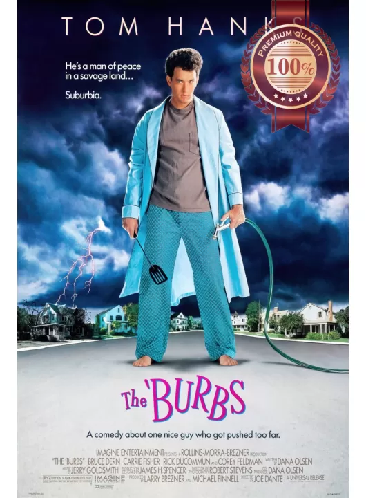 THE BURBS 1989 80s TOM HANKS ORIGINAL CINEMA MOVIE FILM ART PRINT PREMIUM POSTER