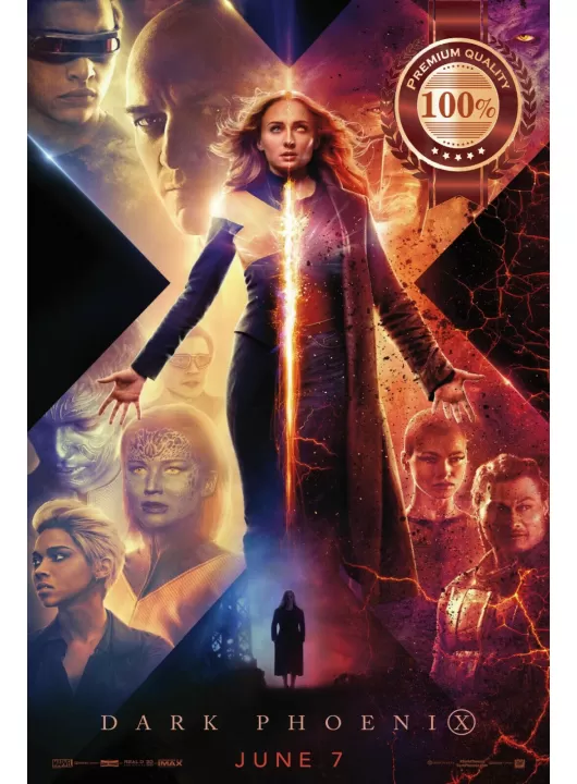 DARK PHOENIX XMEN X-MEN 2019 OFFICIAL CINEMA MOVIE FILM PRINT PREMIUM POSTER