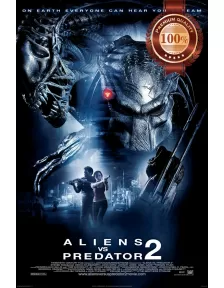 ALIEN VS PREDATOR 2 AVP 2007 OFFICIAL ORIGINAL CINEMA MOVIE PRINT PREMIUM POSTER