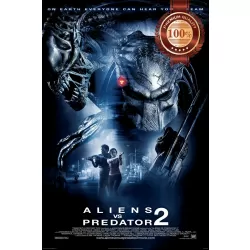 ALIEN VS PREDATOR 2 AVP 2007 OFFICIAL ORIGINAL CINEMA MOVIE PRINT PREMIUM POSTER