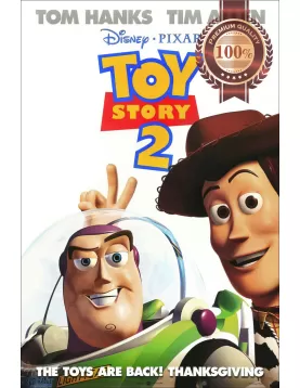 TOY STORY 2 1999 90s TWO OFFICIAL ORIGINAL CINEMA FILM MOVIE PRINT PREMIUM POSTER