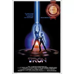 TRON 1982 80s CLASSIC ORIGINAL OFFICIAL CINEMA FILM MOVIE PRINT PREMIUM POSTER