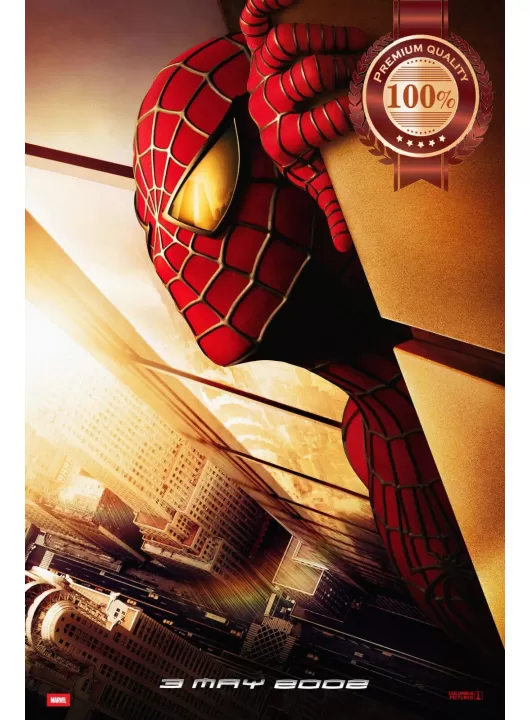 SPIDER-MAN ORIGINAL TWIN TOWERS 2002 MOVIE FILM CINEMA PRINT PREMIUM POSTER SPIDER-MAN ORIGINAL TWIN TOWERS 2002 MOVIE FILM CINEMA PRINT PREMIUM POSTER