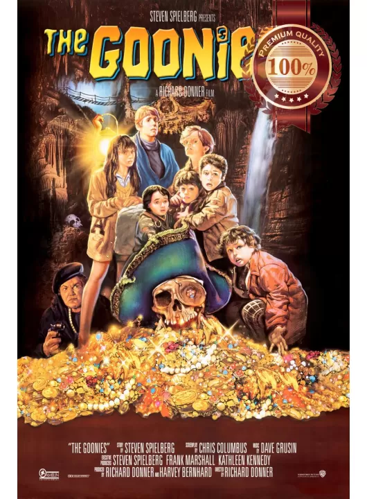 THE GOONIES V2 1985 80s KIDS IN CAVE CINEMA ORIGINAL MOVIE PRINT PREMIUM POSTER THE GOONIES V2 1985 80s KIDS IN CAVE CINEMA ORIGINAL MOVIE PRINT PREMIUM POSTER