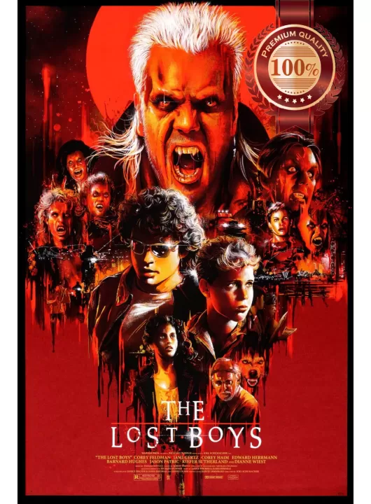 THE LOST BOYS 1987 80s NEW ART ORIGINAL MOVIE CINEMA PRINT PREMIUM POSTER THE LOST BOYS 1987 80s NEW ART ORIGINAL MOVIE CINEMA PRINT PREMIUM POSTER
