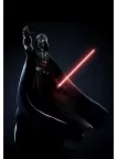 DARTH VADER STANDING WITH LIGHT SABER MOVIE WALL ART PRINT - PREMIUM POSTER