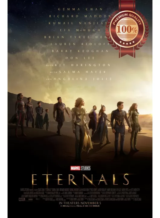 ETERNALS 2021 MARVEL ORIGINAL OFFICIAL CINEMA FILM MOVIE PRINT PREMIUM POSTER