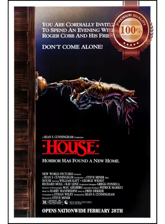 HOUSE 1985 80s HORROR ORIGINAL CINEMA OFFICIAL MOVIE ART PRINT PREMIUM POSTER