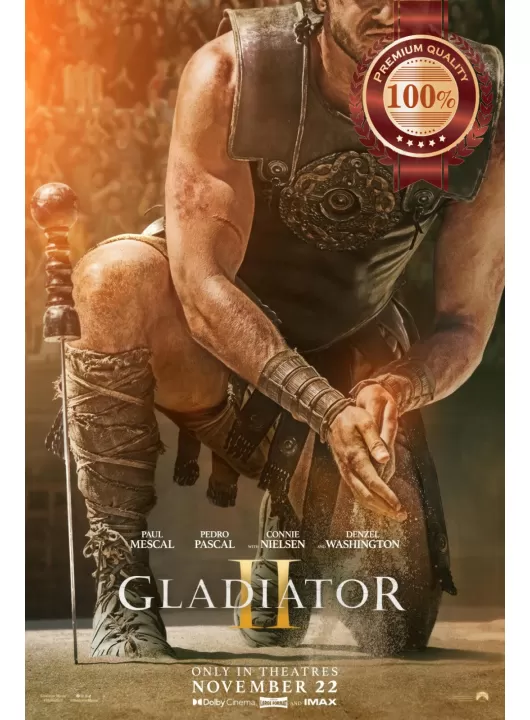 GLADIATOR II TEASER 2 TWO 2024 ORIGINAL MOVIE FILM CINEMA PRINT PREMIUM POSTER GLADIATOR II TEASER 2 TWO 2024 ORIGINAL MOVIE FILM CINEMA PRINT PREMIUM POSTER