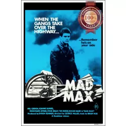 MAD MAX BLUE VERSION 1979 70s ORIGINAL MOVIE FILM CINEMA PRINT PREMIUM POSTER