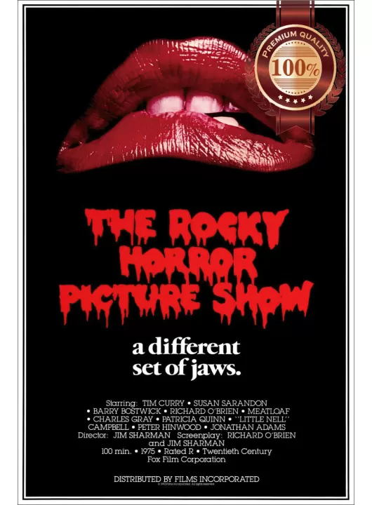 THE ROCKY HORROR PICTURE SHOW 1975 70 ORIGINAL CINEMA MOVIE PRINT PREMIUM POSTER THE ROCKY HORROR PICTURE SHOW 1975 70 ORIGINAL CINEMA MOVIE PRINT PREMIUM POSTER