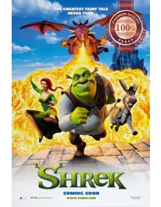 SHREK 1 2001 DRAGON ORIGINAL OFFICIAL CINEMA MOVIE FILM PRINT PREMIUM POSTER