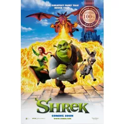 SHREK 1 2001 DRAGON ORIGINAL OFFICIAL CINEMA MOVIE FILM PRINT PREMIUM POSTER