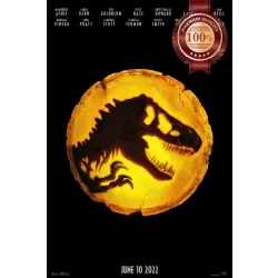 JURASSIC WORLD DOMINION LOGO ORIGINAL OFFICIAL CINEMA MOVIE PRINT PREMIUM POSTER