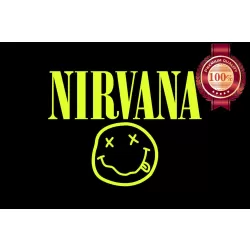 NIRVANA LOGO SMILE SMILEY FACE ALBUM MUSIC BAND ART PRINT  PREMIUM POSTER