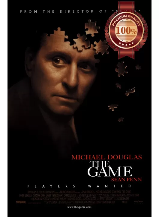 THE GAME 1997 90s MICHAEL DOUGLAS ORIGINAL MOVIE CINEMA PRINT PREMIUM POSTER THE GAME 1997 90s MICHAEL DOUGLAS ORIGINAL MOVIE CINEMA PRINT PREMIUM POSTER