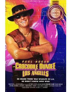 CROCODILE DUNDEE IN LOS ANGELES 3 2001 ORIGINAL MOVIE FILM PRINT PREMIUM POSTER