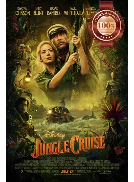 JUNGLE CRUISE 2021 ORIGINAL MOVIE FILM ART CINEMA PRINT PREMIUM POSTER JUNGLE CRUISE 2021 ORIGINAL MOVIE FILM ART CINEMA PRINT PREMIUM POSTER