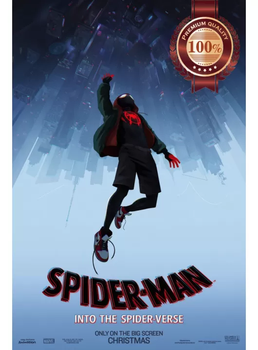 SPIDER-MAN INTO THE SPIDER-VERSE OFFICIAL MOVIE FILM PRINT PREMIUM POSTER SPIDER-MAN INTO THE SPIDER-VERSE OFFICIAL MOVIE FILM PRINT PREMIUM POSTER