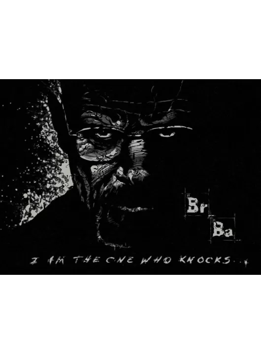 LARGE BREAKING BAD - I AM THE ONE WHO KNOCKS AMC PICTURE ART PRINT POSTER