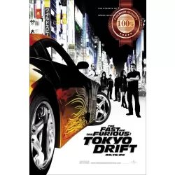 THE FAST AND THE FURIOUS TOKYO DRIFT ORIGINAL MOVIE PRINT PREMIUM POSTER