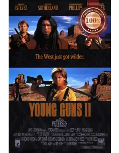 YOUNG GUNS II 2 1990 90s OFFICIAL ORIGINAL CINEMA MOVIE PRINT PREMIUM POSTER