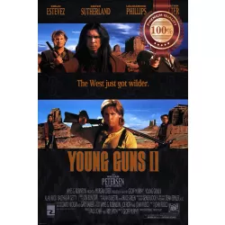 YOUNG GUNS II 2 1990 90s OFFICIAL ORIGINAL CINEMA MOVIE PRINT PREMIUM POSTER