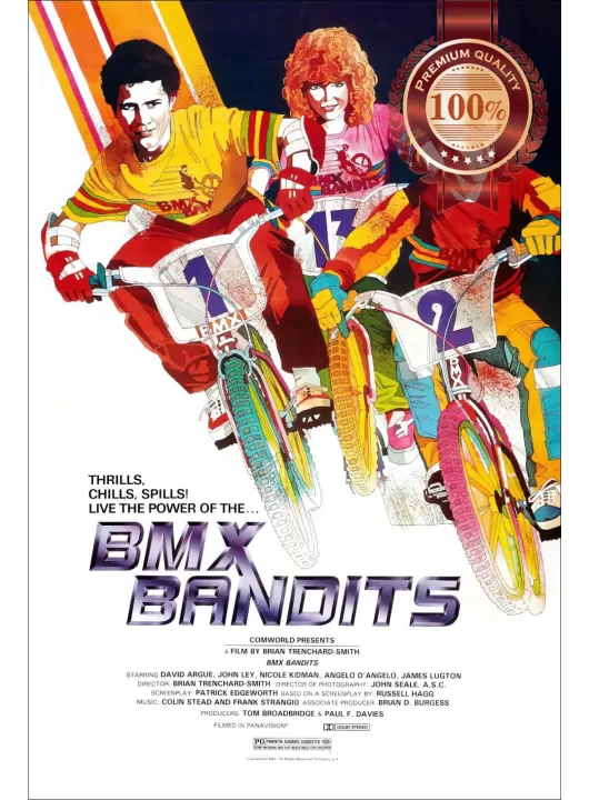 BMX BANDITS 1983 80s ORIGINAL CINEMA OFFICIAL MOVIE ART PRINT PREMIUM POSTER