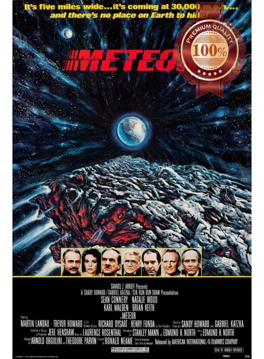 METEOR 1979 70s ORIGINAL MOVIE FILM ART CINEMA PRINT PREMIUM POSTER METEOR 1979 70s ORIGINAL MOVIE FILM ART CINEMA PRINT PREMIUM POSTER