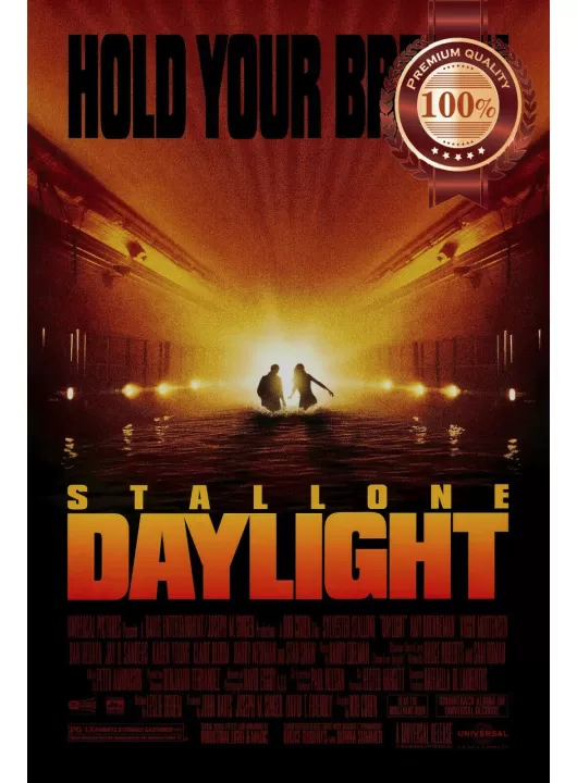 DAYLIGHT 1996 90s STALLONE ORIGINAL OFFICIAL CINEMA MOVIE PRINT PREMIUM POSTER DAYLIGHT 1996 90s STALLONE ORIGINAL OFFICIAL CINEMA MOVIE PRINT PREMIUM POSTER