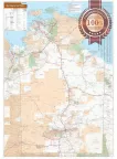 DETAILED NORTHERN TERRITORY NT STATE ROADS AUSTRALIA MAP OF AUS PRINT POSTER