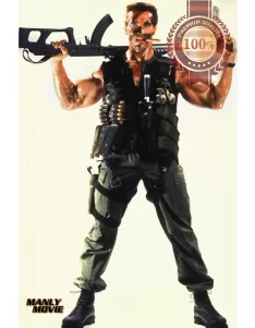 ARNOLD SCHWARZENEGGER COMMANDO MANLY MOVIE  PHOTO ORIGINAL PRINT PREMIUM POSTER