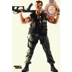 ARNOLD SCHWARZENEGGER COMMANDO MANLY MOVIE  PHOTO ORIGINAL PRINT PREMIUM POSTER