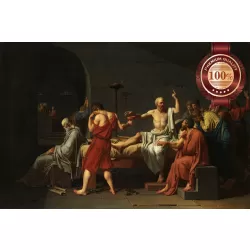 THE DEATH OF SOCRATES 1787 ORIGINAL PAINTING ART PRINT PREMIUM POSTER