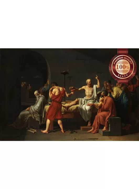 THE DEATH OF SOCRATES 1787 ORIGINAL PAINTING ART PRINT PREMIUM POSTER