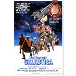 BATTLESTAR GALACTICA 1978 70s ORIGINAL CINEMA MOVIE FILM PRINT PREMIUM POSTER