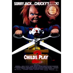 CHILDS PLAY 2 TWO ORIGINAL 90s MOVIE FILM 1990 CHUCKY PRINT PREMIUM POSTER