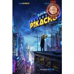 POKEMON DETECTIVE PIKACHU 2019 OFFICIAL CINEMA MOVIE FILM PRINT PREMIUM POSTER