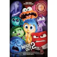 INSIDE OUT 2 TWO 2024 CHARACTERS TEASER MOVIE FILM CINEMA PRINT PREMIUM POSTER