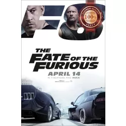 THE FATE OF THE FURIOUS ORIGINAL OFFICIAL CINEMA MOVIE PRINT PREMIUM POSTER
