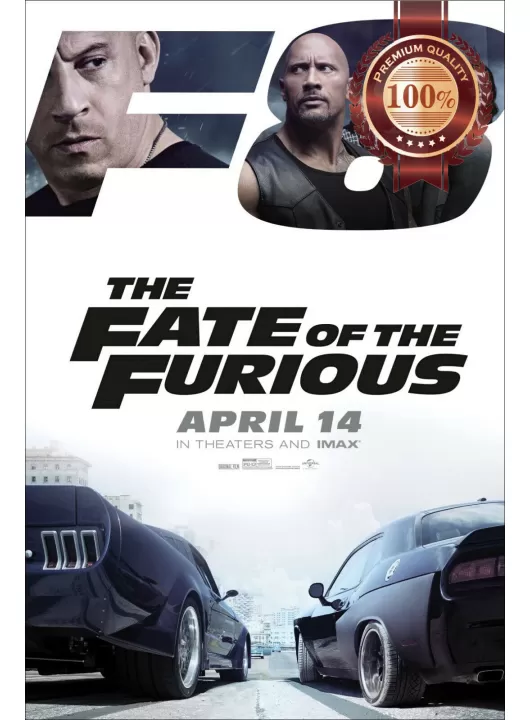 THE FATE OF THE FURIOUS ORIGINAL OFFICIAL CINEMA MOVIE PRINT PREMIUM POSTER
