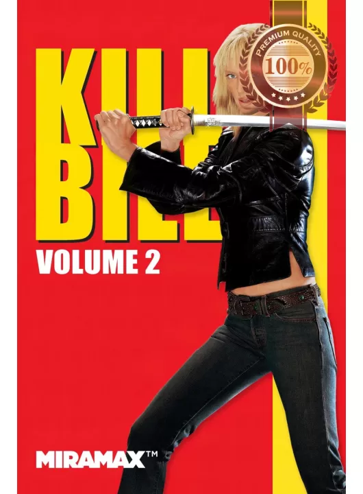 KILL BILL VOL 2 RED II 2004 ORIGINAL OFFICIAL CINEMA MOVIE PRINT PREMIUM POSTER