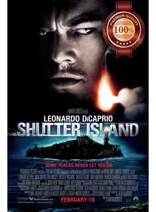 SHUTTER ISLAND 2010 DICAPRIO ORIGINAL MOVIE FILM CINEMA PRINT PREMIUM POSTER SHUTTER ISLAND 2010 DICAPRIO ORIGINAL MOVIE FILM CINEMA PRINT PREMIUM POSTER