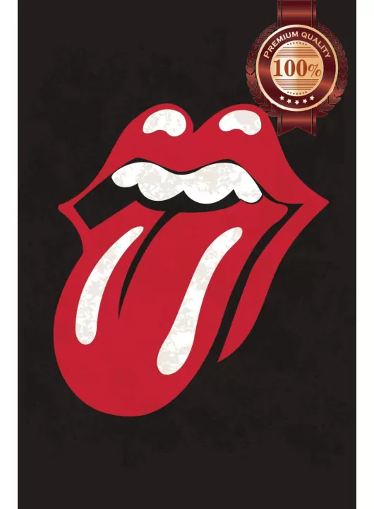 ROLLING STONES RED TONGUE AND LIPS MUSIC BAND PRINT PREMIUM POSTER