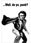DIRTY HARRY WELL DO YA PUNK ORIGINAL CINEMA MOVIE FILM PRINT PREMIUM POSTER
