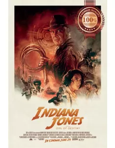 INDIANA JONES AND THE DIAL OF DESTINY 5 2023 CINEMA MOVIE PRINT PREMIUM POSTER