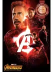 INFINITY WAR HEROES RED AVENGERS CINEMA MOVIE FILM PRINT PREMIUM POSTER