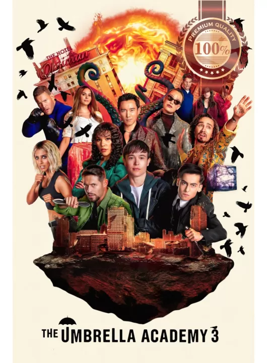UMBRELLA ACADEMY SEASON 3 OFFICIAL SERIES TV SHOW PRINT PREMIUM POSTER