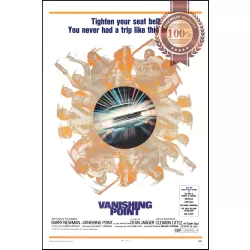 VANISHING POINT 1971 70s OFFICIAL ORIGINAL CINEMA MOVIE PRINT PREMIUM POSTER